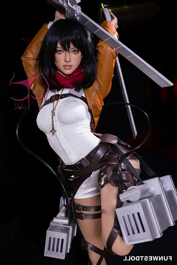 159cm/5ft3 A-cup Anime Mikasa Ackerman | Attack on Titan TPE Sex Doll Torso Funwest