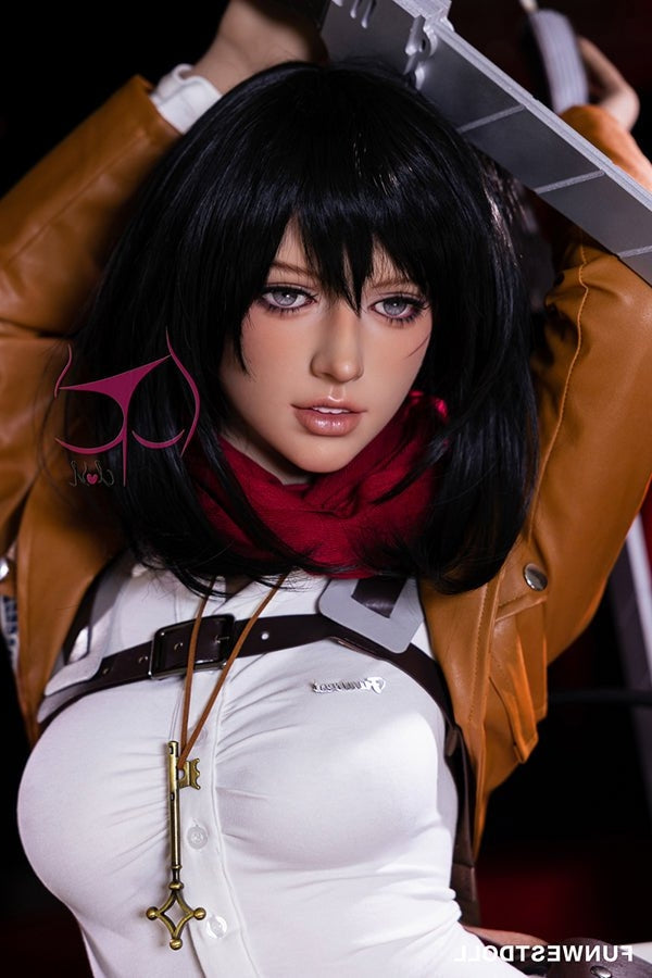 159cm/5ft3 A-cup Anime Mikasa Ackerman | Attack on Titan TPE Sex Doll Torso Funwest