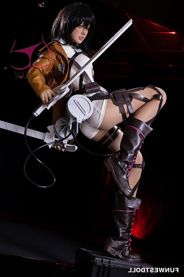 159cm/5ft3 A-cup Anime Mikasa Ackerman | Attack on Titan TPE Sex Doll Torso Funwest