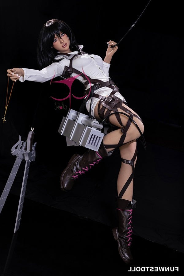 159cm/5ft3 A-cup Anime Mikasa Ackerman | Attack on Titan TPE Sex Doll Torso Funwest