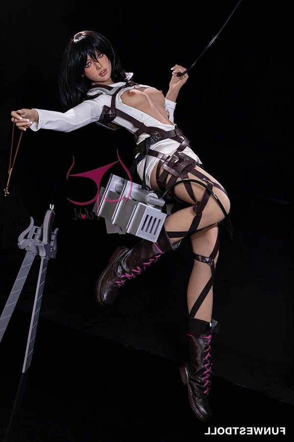 159cm/5ft3 A-cup Anime Mikasa Ackerman | Attack on Titan TPE Sex Doll Torso Funwest