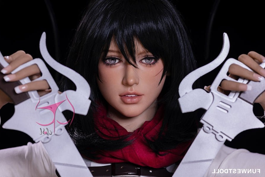 159cm/5ft3 A-cup Anime Mikasa Ackerman | Attack on Titan TPE Sex Doll Torso Funwest