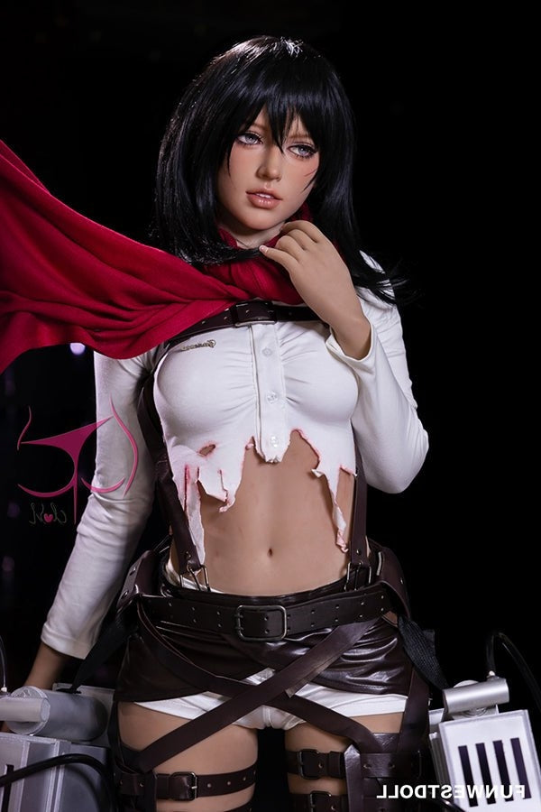 159cm/5ft3 A-cup Anime Mikasa Ackerman | Attack on Titan TPE Sex Doll Torso Funwest