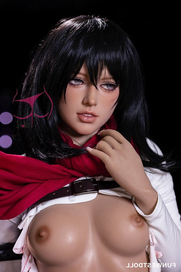 159cm/5ft3 A-cup Anime Mikasa Ackerman | Attack on Titan TPE Sex Doll Torso Funwest