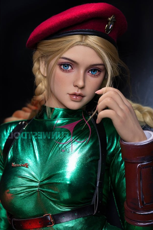 157cm/5ft2 C-cup Cosplay Street Fighter Killer Bee Cammy Anime Sex Dol Torso TPE Funwest Doll