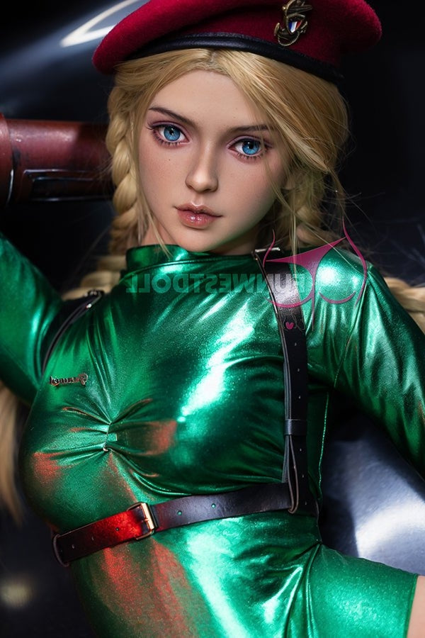 157cm/5ft2 C-cup Cosplay Street Fighter Killer Bee Cammy Anime Sex Dol Torso TPE Funwest Doll