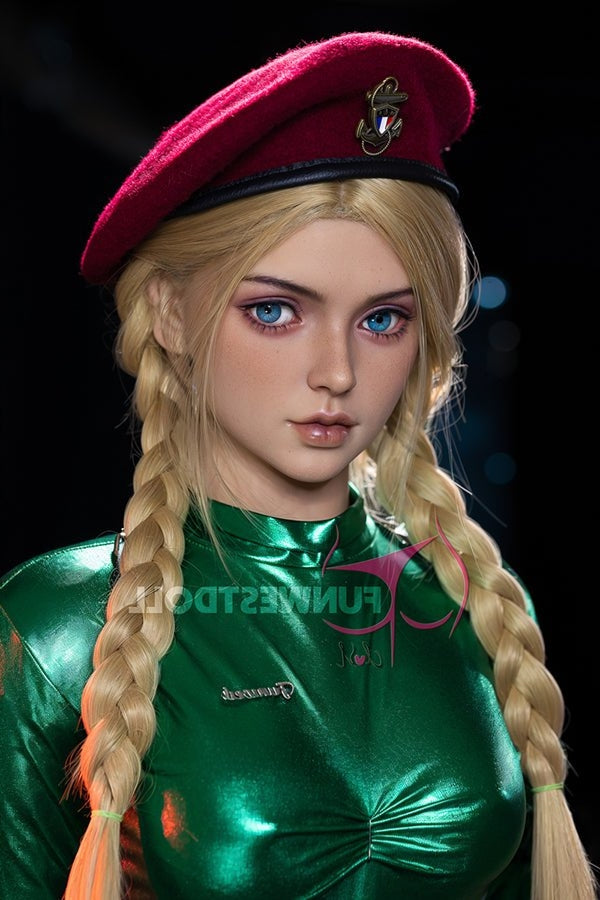 157cm/5ft2 C-cup Cosplay Street Fighter Killer Bee Cammy Anime Sex Dol Torso TPE Funwest Doll