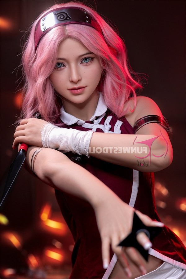 Eu In Stock 159cm 5ft3 A Cup Cosplay Naruto Sakura Haruno Sex Doll 038 Alice Copy - A-cup Torso TPE Funwest