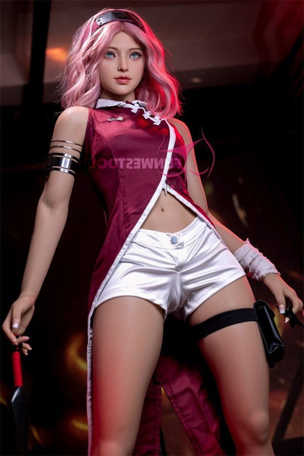Eu In Stock 159cm 5ft3 A Cup Cosplay Naruto Sakura Haruno Sex Doll 038 Alice Copy - A-cup Torso TPE Funwest