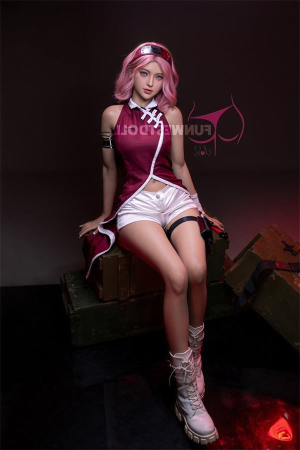 Eu In Stock 159cm 5ft3 A Cup Cosplay Naruto Sakura Haruno Sex Doll 038 Alice Copy - A-cup Torso TPE Funwest