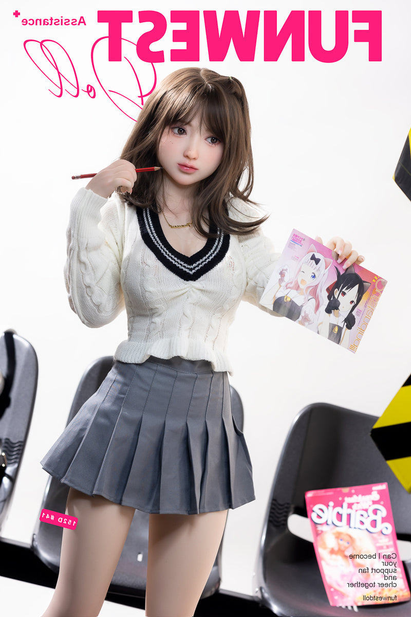 152cm/4ft11 Japanese D-cup TPE Sex Doll -#041 White Amy Funwest