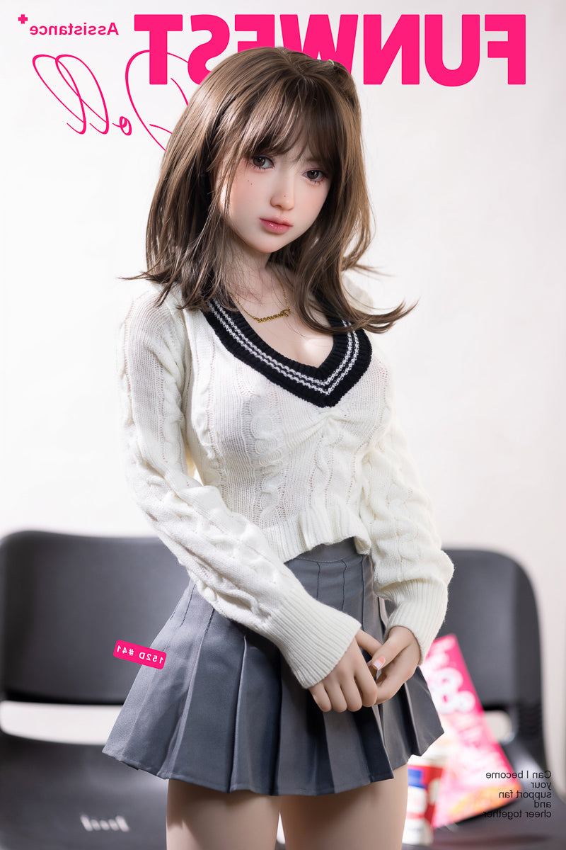 152cm/4ft11 Japanese D-cup TPE Sex Doll -#041 White Amy Funwest