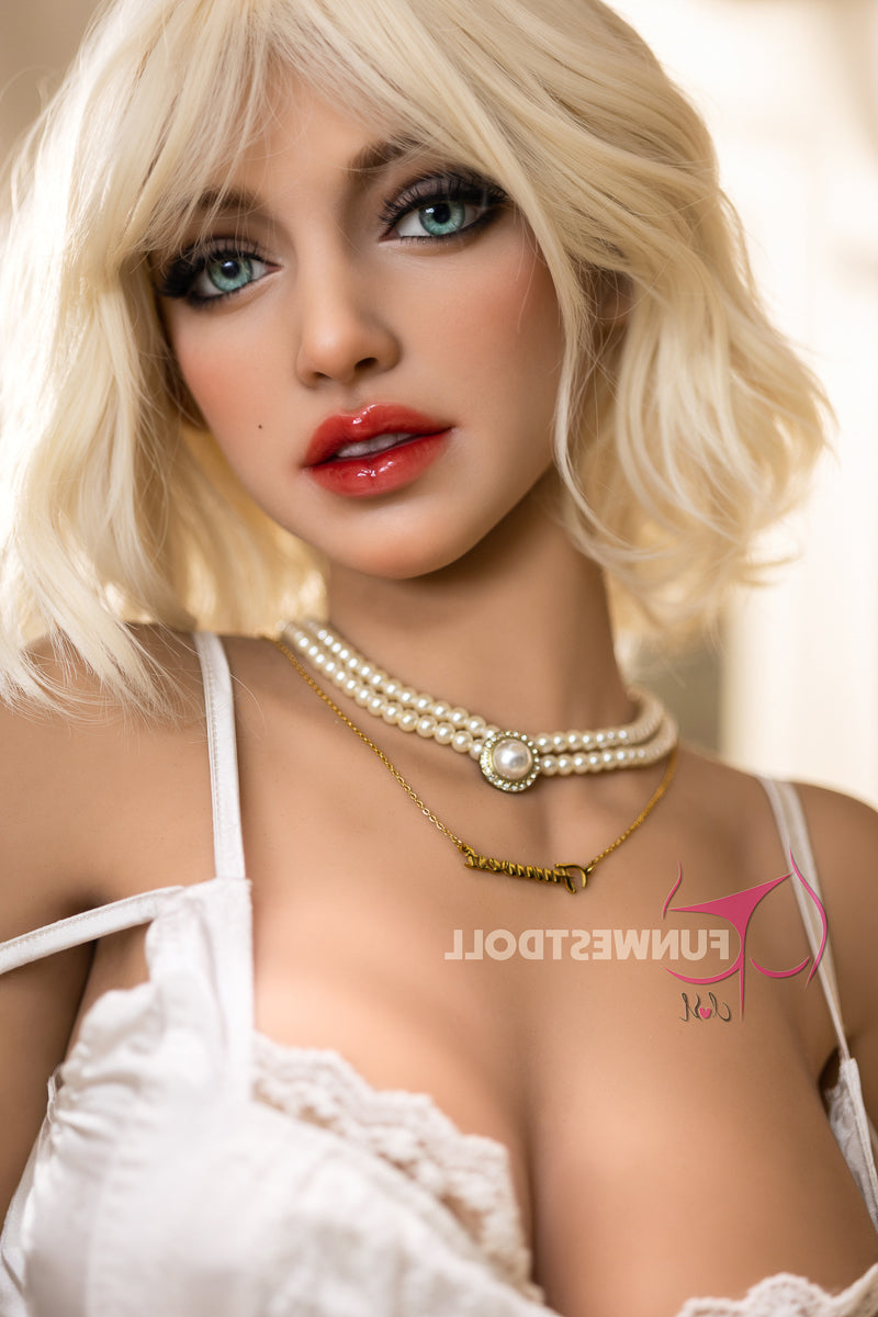 162cm/5ft4 F-Cup Blonde Sexy Big Boobs Sex Doll - #042 Natural Stella Torso TPE Funwest