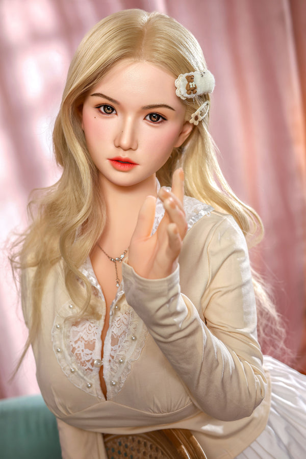 160cm/5ft3 G-cup Chinese Silicone Head Sex Doll – #881 Orange