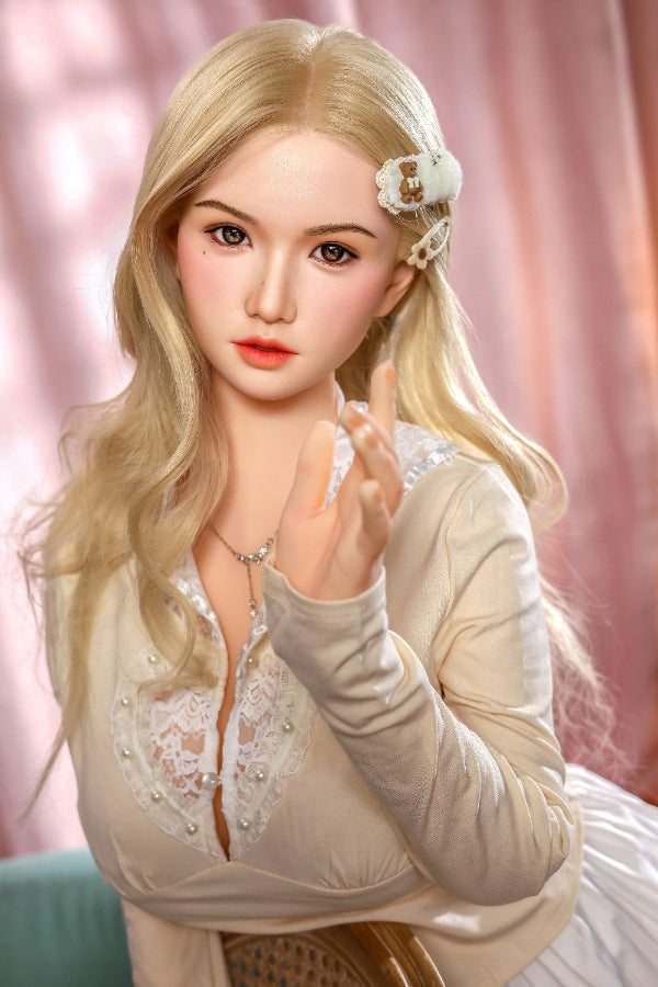 168cm/5ft6 F-cup Blonde Silicone Head Sex Doll - #881-A Orange in