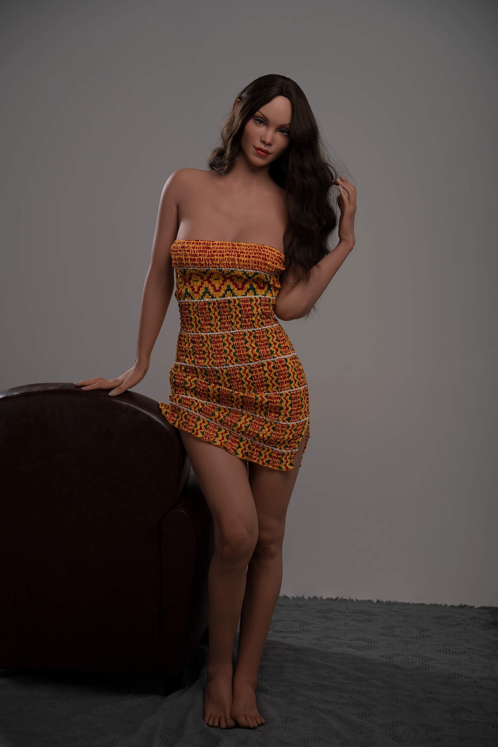 170cm/5ft7 C-Cup Tall Latina Super Real Silicone Sex Doll - GE48_1 Tan Torso Zelex