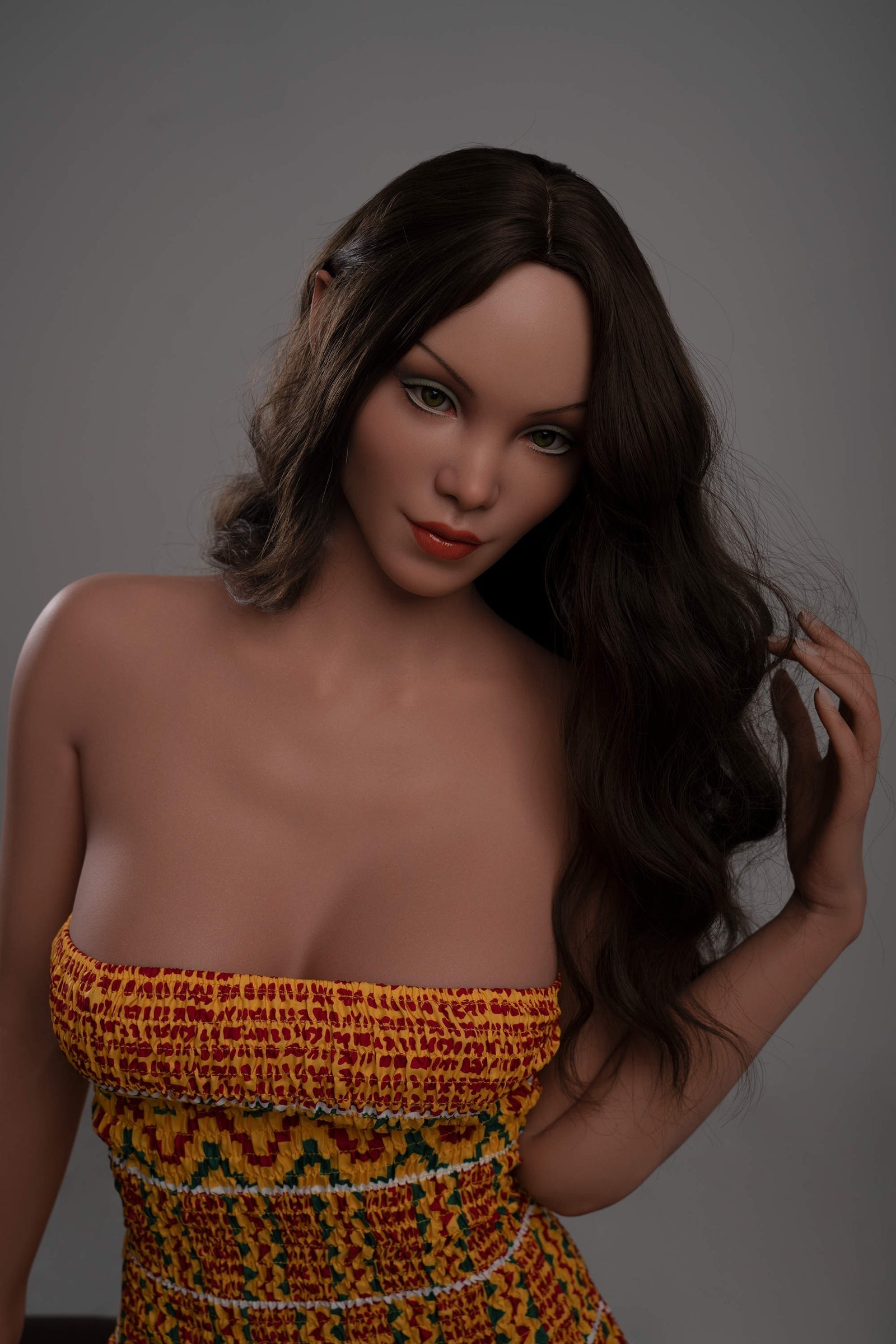 170cm/5ft7 C-Cup Tall Latina Super Real Silicone Sex Doll - GE48_1 Tan Torso Zelex