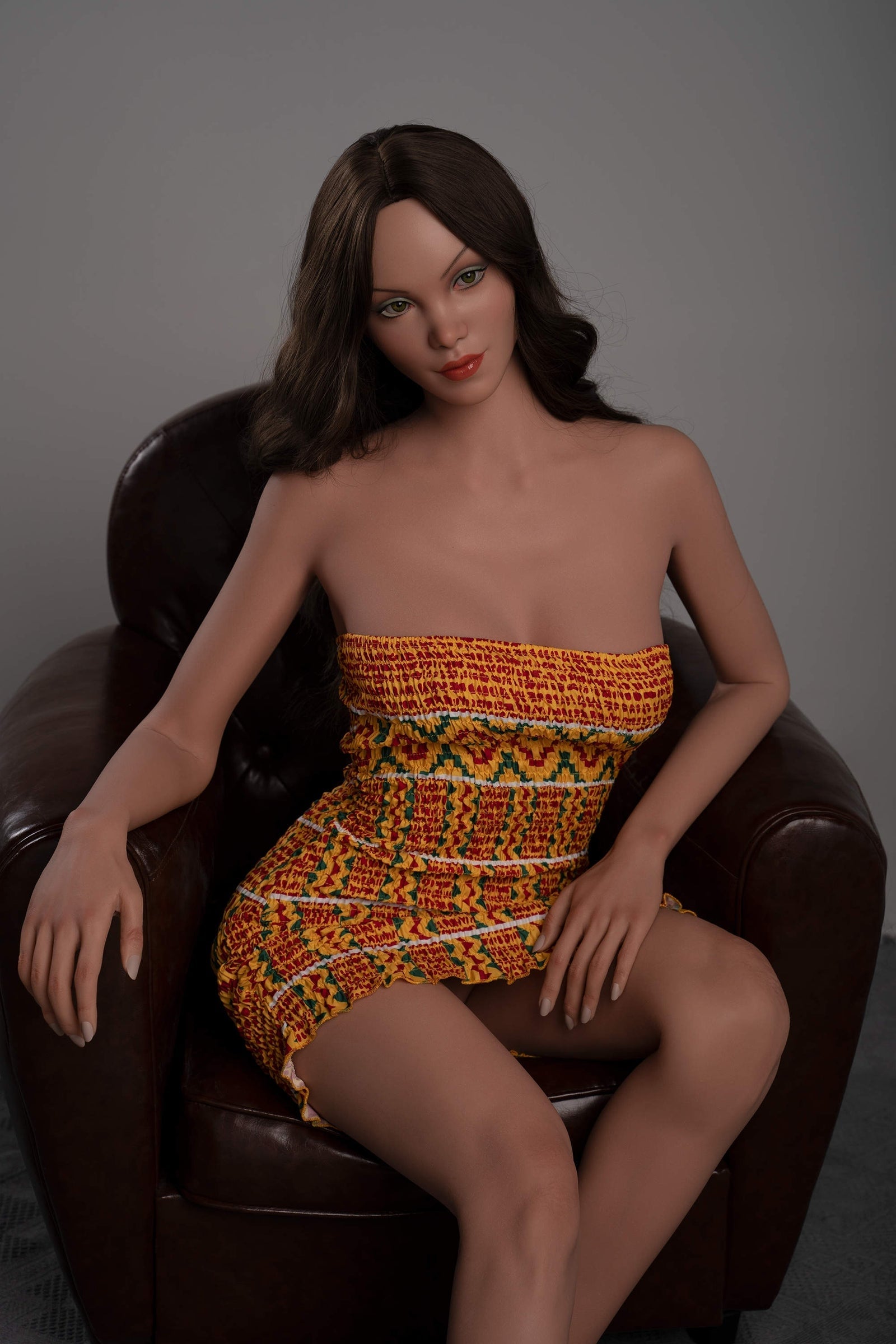 170cm/5ft7 C-Cup Tall Latina Super Real Silicone Sex Doll - GE48_1 Tan Torso Zelex