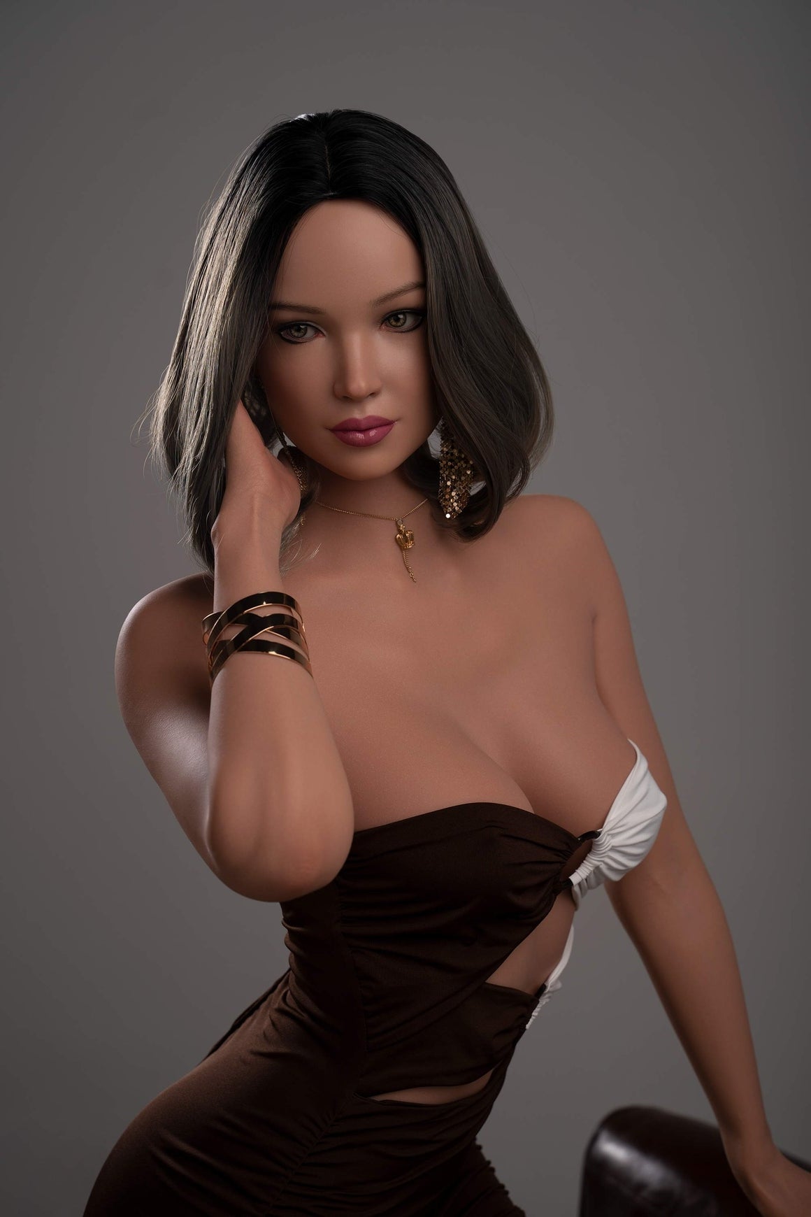 Zelex Inspiration Series 2 0 170cm 5ft7 C Cup Silicone Sex Doll Ge49_2tan - C-cup Torso