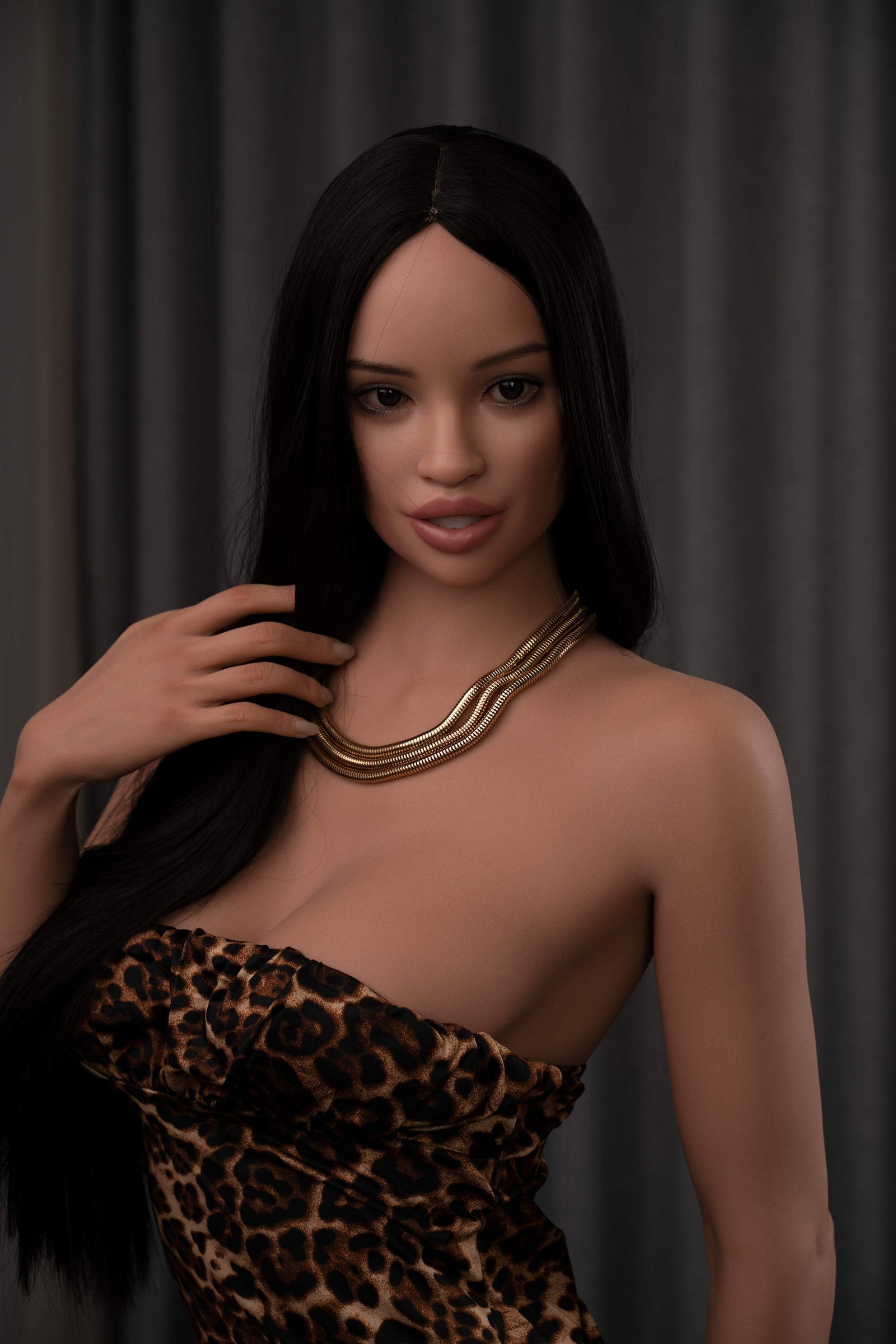 170cm/5ft7 C-Cup Tall Latina Super Real Silicone Sex Doll - GE51_2 Tan Torso Zelex