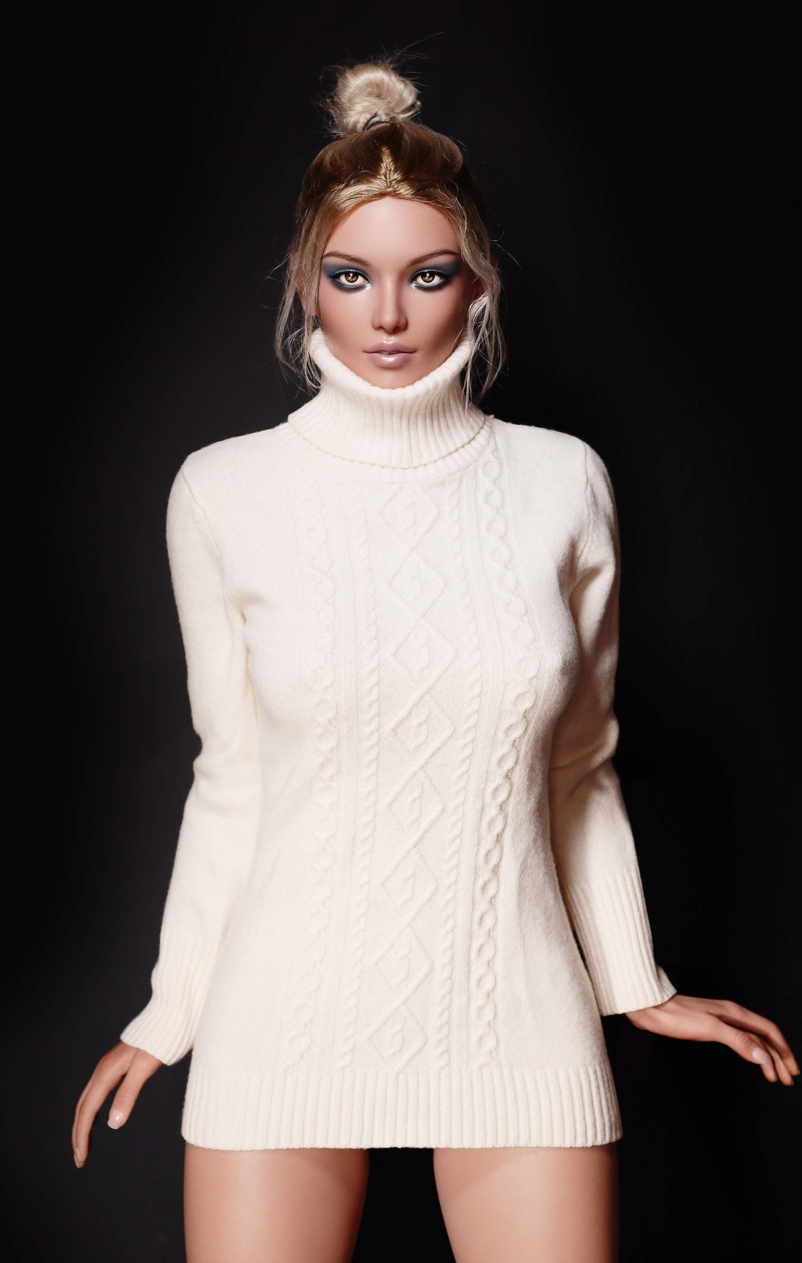 170cm/5ft7 C-Cup High-End Tall Silicone Lady Sex Doll - GE53_1 Tan Zelex