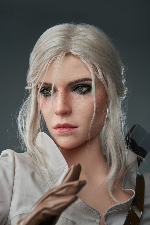 168cm/5ft6 E-cup Game Hyper Realistic Silicone Witcher3 Ciri Sex Doll Torso Lady