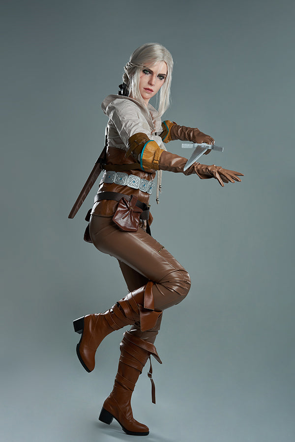 168cm/5ft6 E-cup Game Hyper Realistic Silicone Witcher3 Ciri Sex Doll Torso Lady