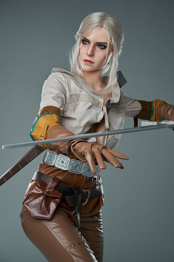 168cm/5ft6 E-cup Game Hyper Realistic Silicone Witcher3 Ciri Sex Doll Torso Lady