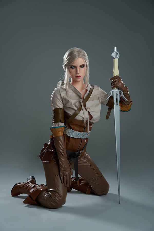 168cm/5ft6 E-cup Game Hyper Realistic Silicone Witcher3 Ciri Sex Doll Torso Lady