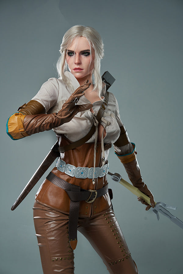 168cm/5ft6 E-cup Game Hyper Realistic Silicone Witcher3 Ciri Sex Doll Torso Lady