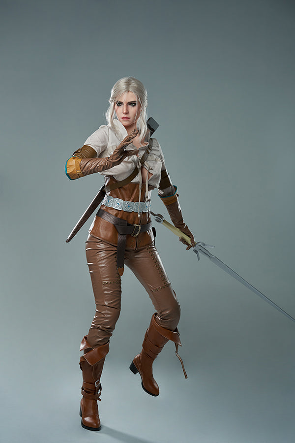 168cm/5ft6 E-cup Game Hyper Realistic Silicone Witcher3 Ciri Sex Doll Torso Lady