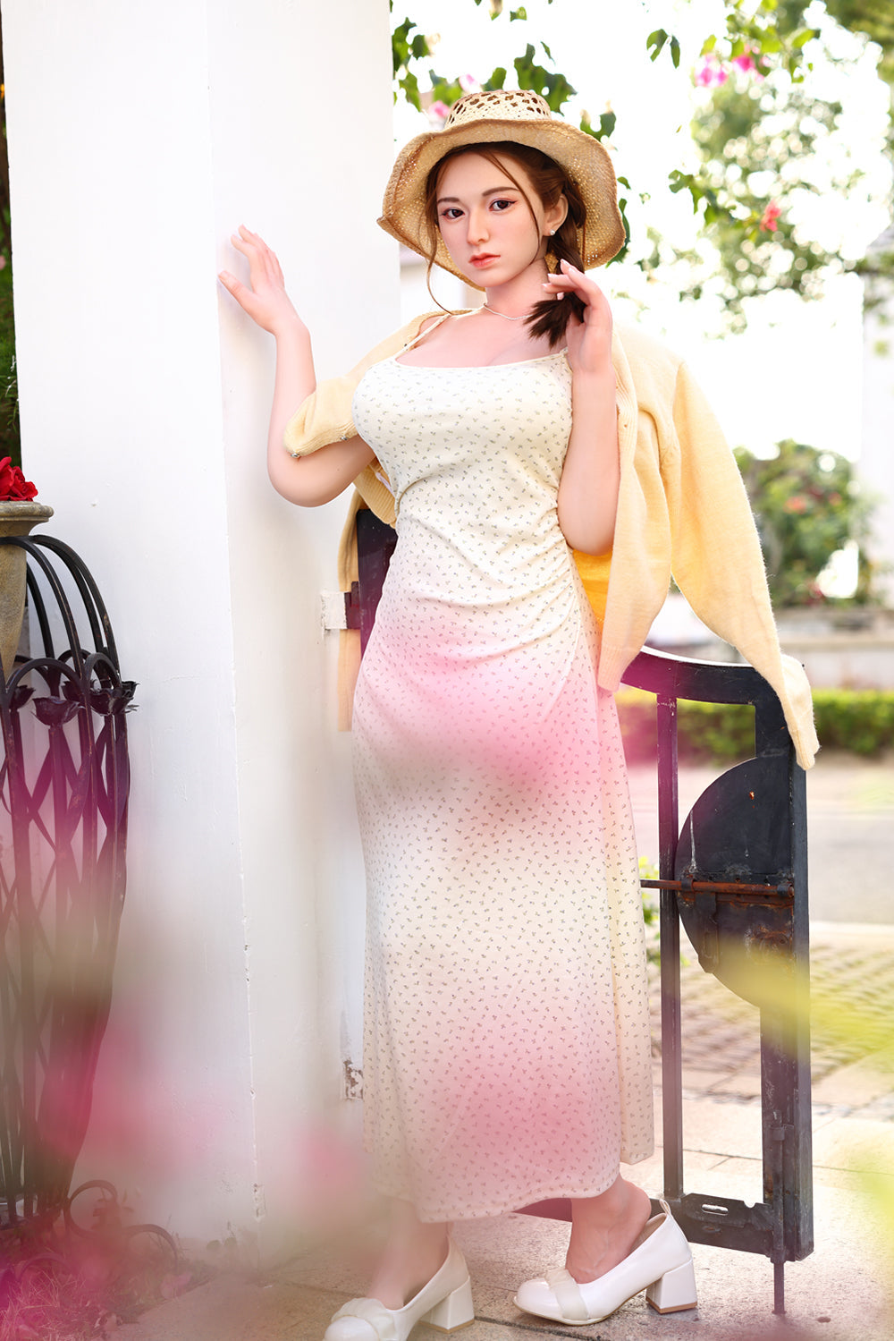 156cm/5ft1 E-cup BigBoobs Asian Silicone Head Sex Doll – Yuan Starpery