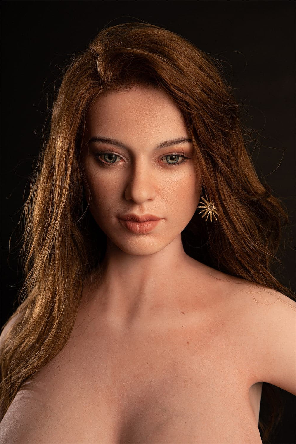 156cm/5ft1 E-cup Big Breast Silicone Head Sex Doll – Emeline Starpery