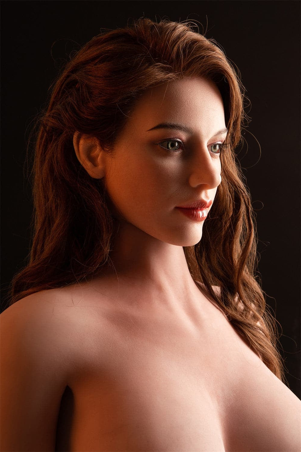 156cm/5ft1 E-cup Big Breast Silicone Head Sex Doll – Emeline Starpery