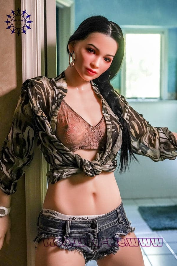 156cm/5ft1 C-cup Realistic Mature Skinny Silicone Sex Doll with #X2 He Torso SM