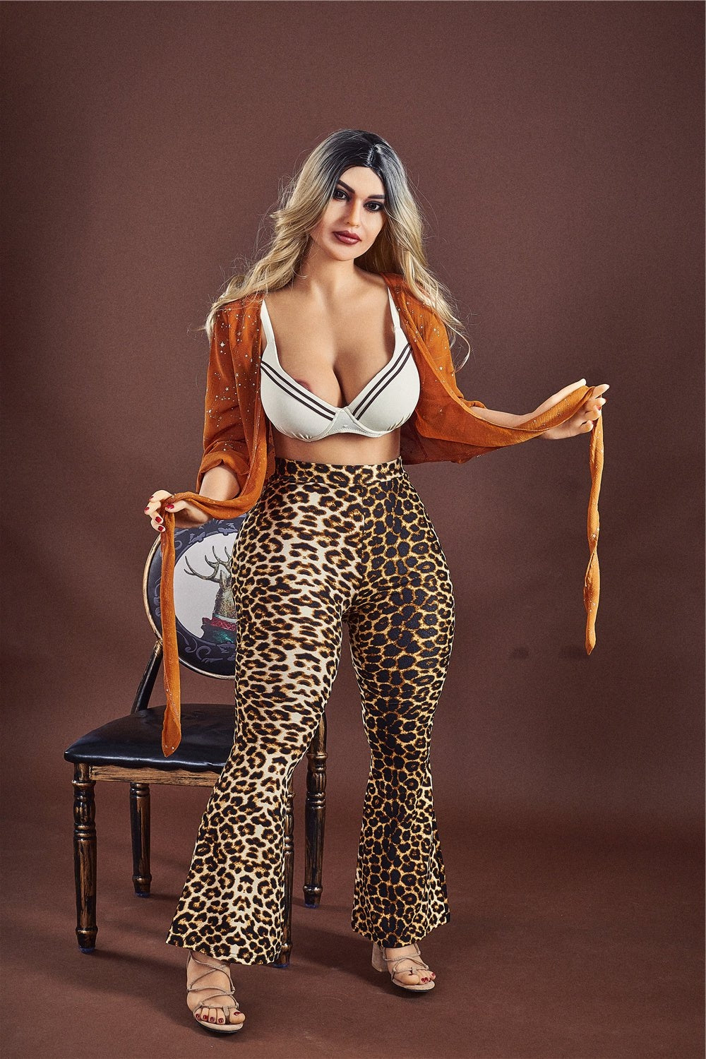 156cm/5ft1 E-Cup Fat Big Booty BBW Sex Doll with #65 Head - Monica TPE Irontech