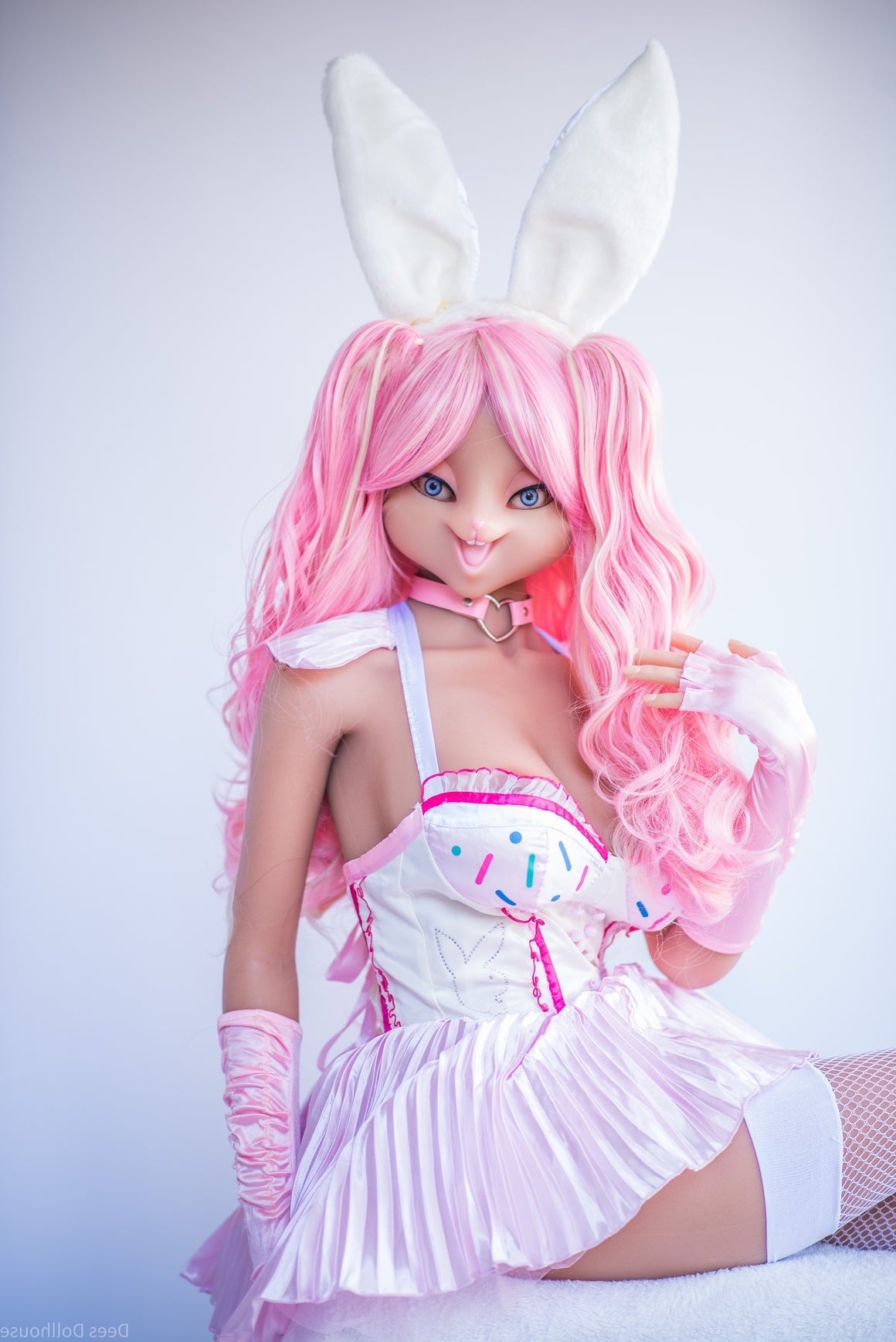 157cm/5ft2 G-cup Bunny Girl Silicone Sex Doll with #X16 Head SM