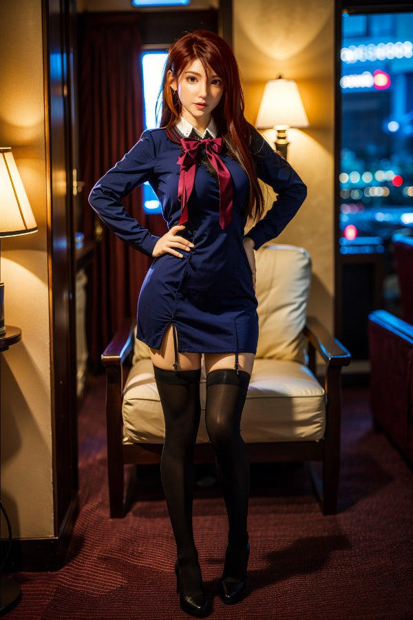 165cm/5ft5 D-cup Full Silicone Cute Asian Sex Doll - #543 Orange in