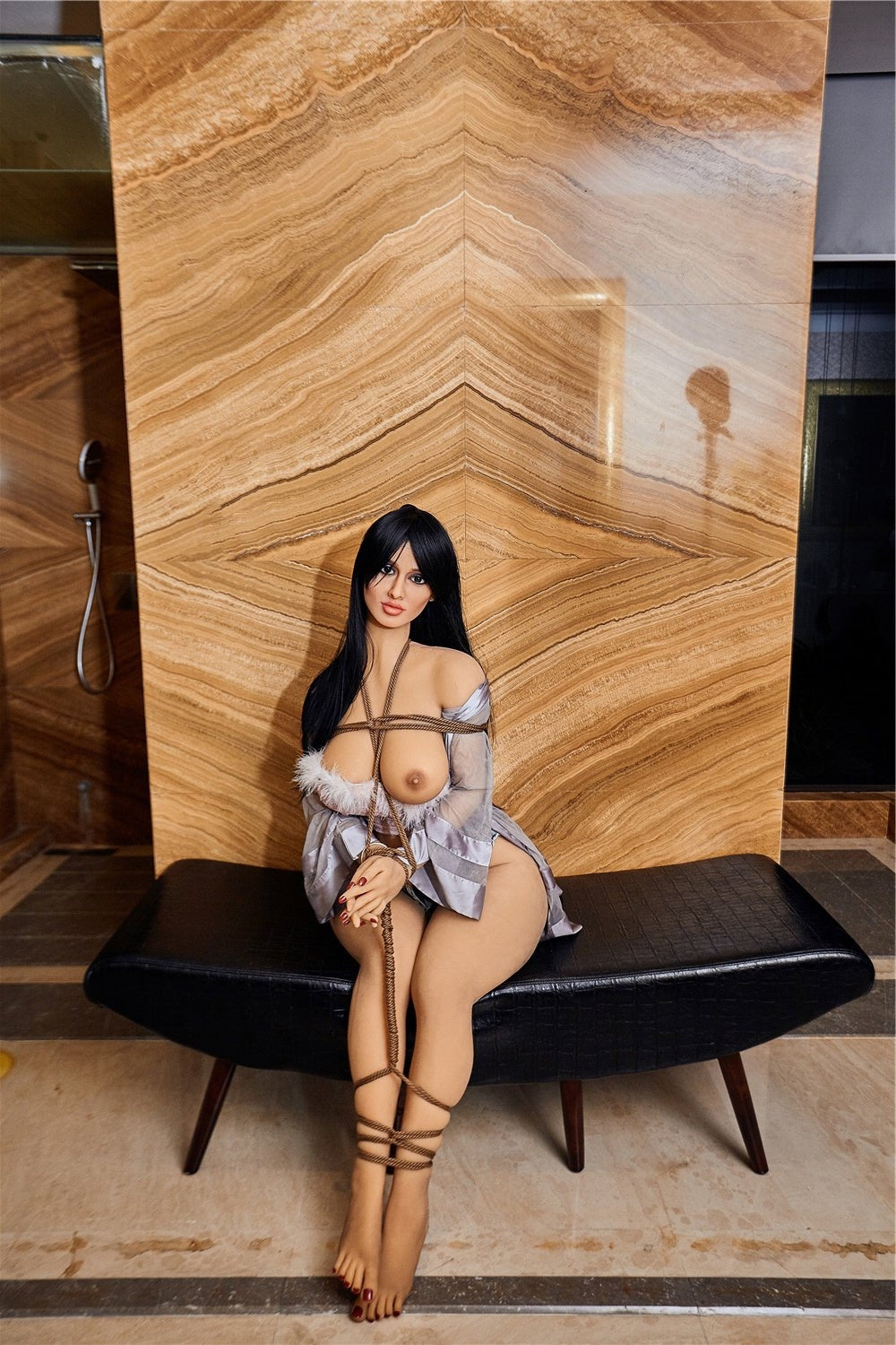 156cm/5ft1 E-Cup BDSM American Big Booty Sex Doll with #59 Head - Dori Torso TPE Irontech