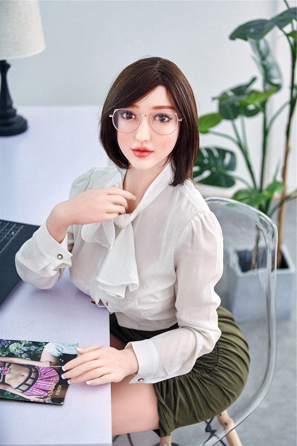 EU In Stock-159cm/5ft3 E-Cup BBW Big Booty Teacher Sex Doll TPE Irontech