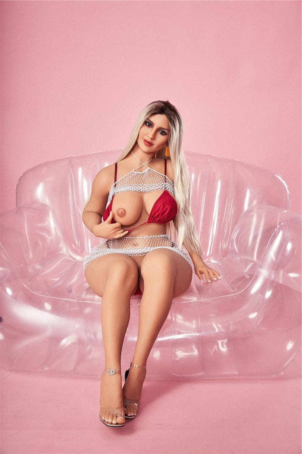 156cm/5ft1 E-Cup Big Booty BBW Fat Sex Doll with #66 Head - Jessica TPE Irontech