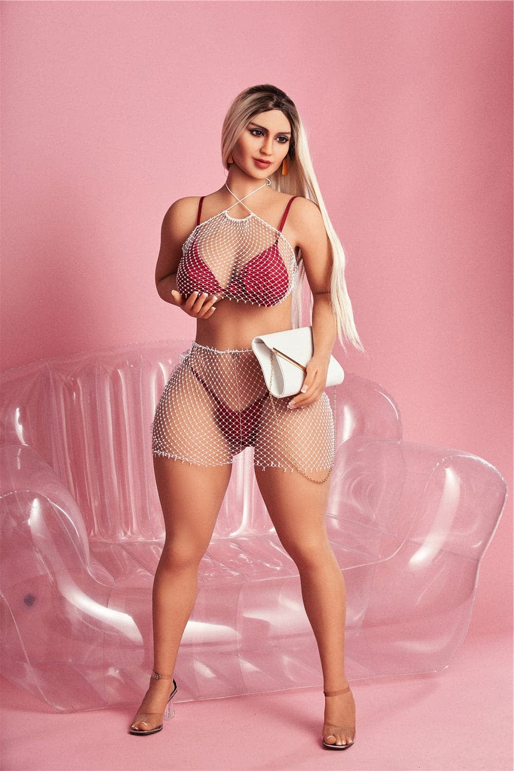 156cm/5ft1 E-Cup Big Booty BBW Fat Sex Doll with #66 Head - Jessica TPE Irontech