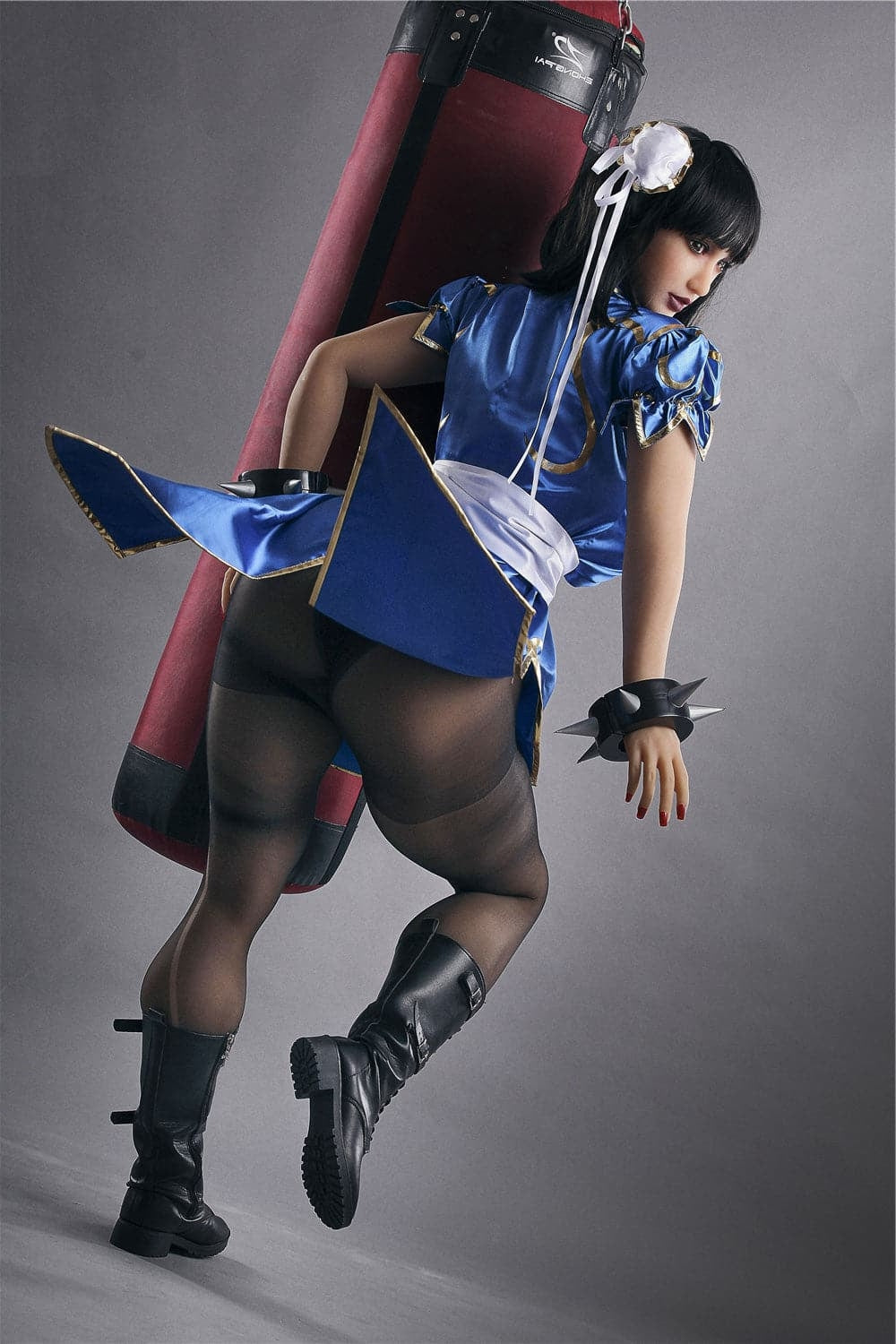 158cm/5ft2 I-Cup Game Women BBW Big Booty Sex Doll Chun-Li TPE Irontech