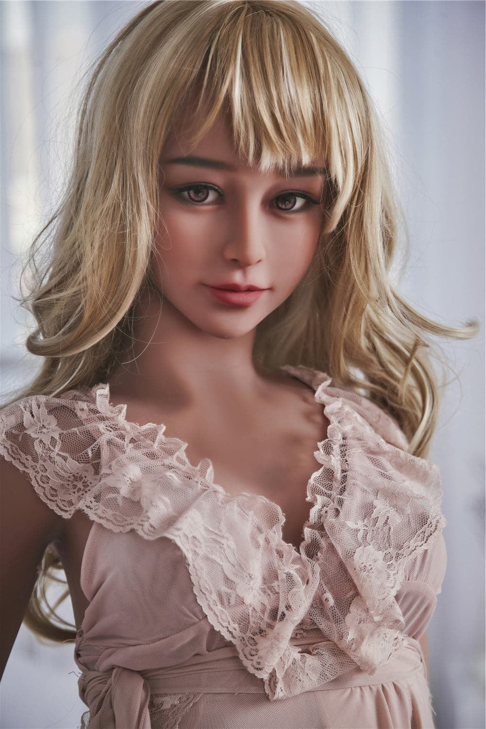EU In Stock-155cm/5ft1 A-Cup Skinny Blonde TPE Sex Doll with #58Head - Torso Irontech
