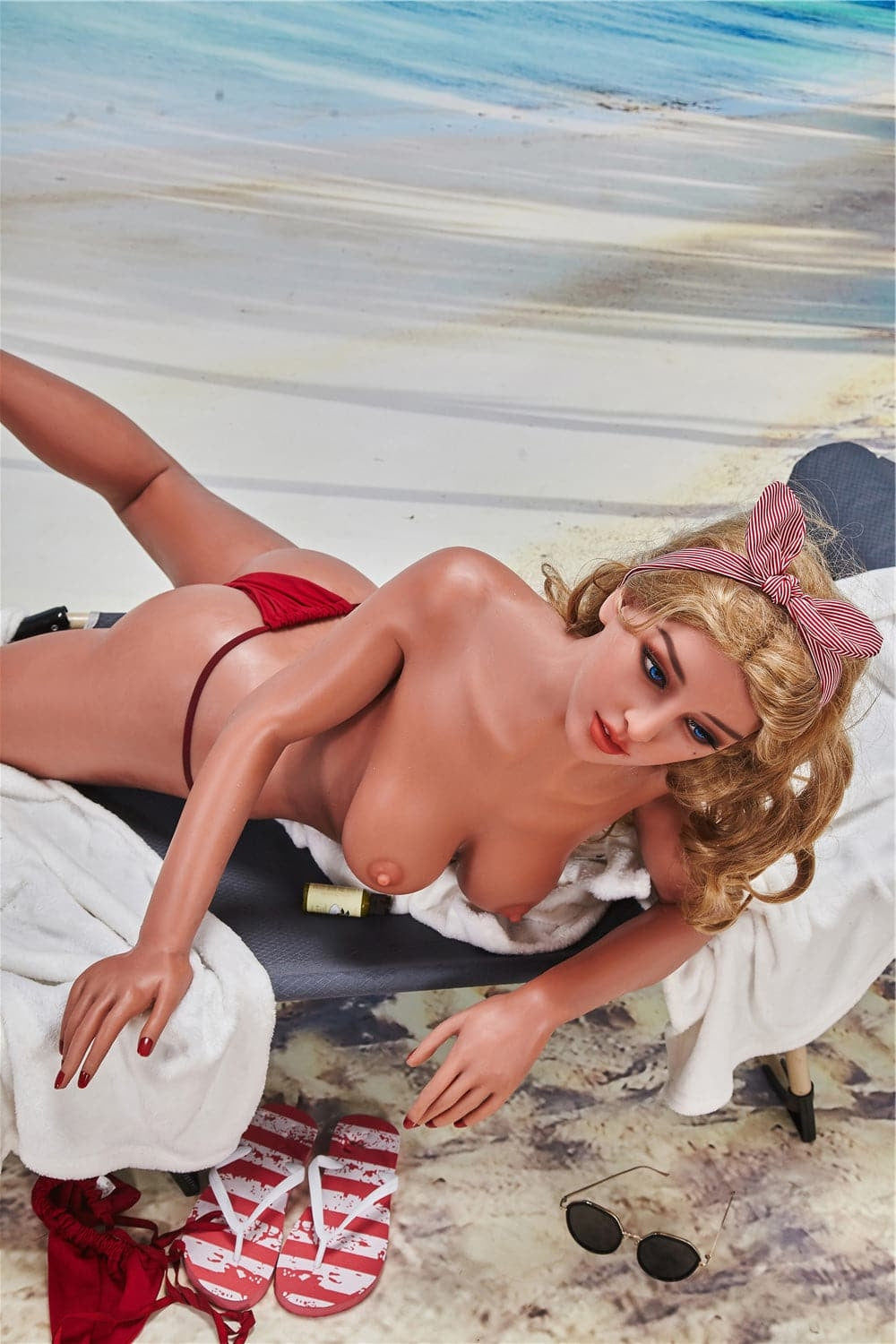 163cm/5ft4 C-Cup Skinny Sexy Beach Women TPE Sex Doll with #57 Head- C Torso Irontech