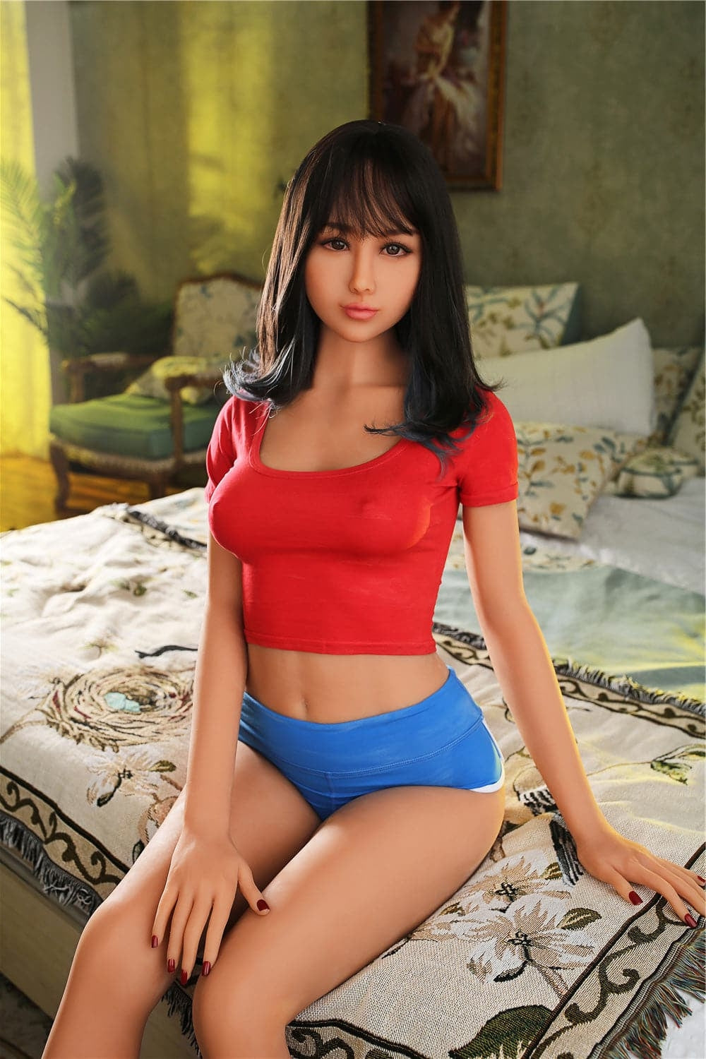 EU In Stock-168cm/5ft6 C-Cup Skinny Small Breasted Sex Doll TPE Irontech