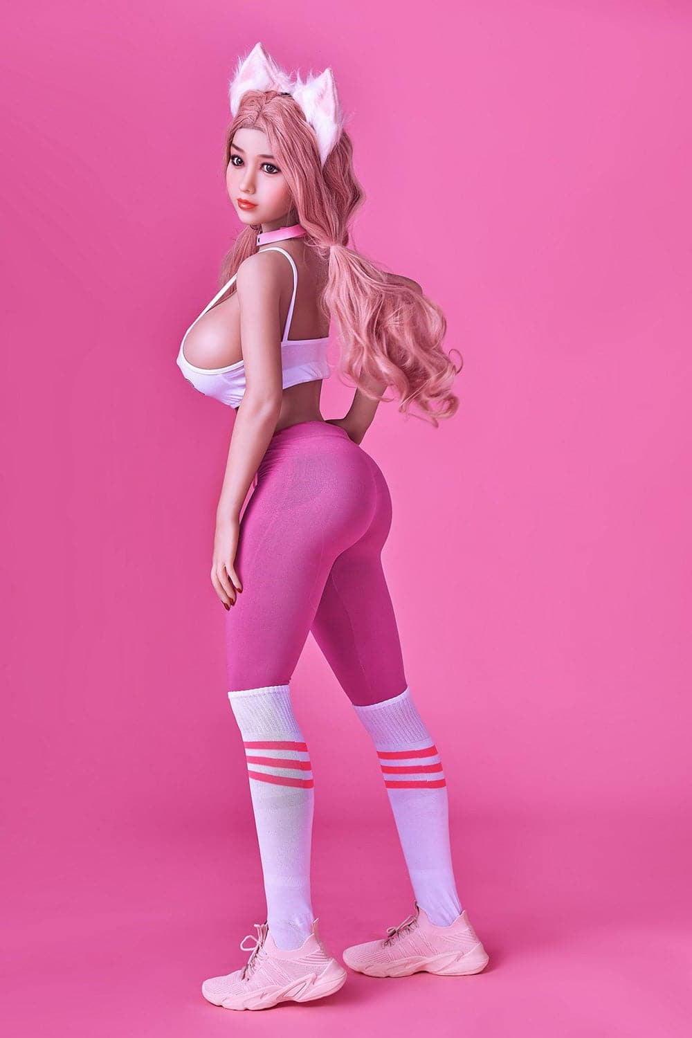 EU In Stock-154cm/5ft1 F-Cup Cosplay Fox Female Sex Doll with #74 Head Torso TPE Irontech