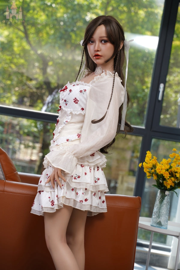 EU In Stock - 158cm/5ft2 B-cup Small Breast Silicone Sex Doll - #S21 Dolls Castle