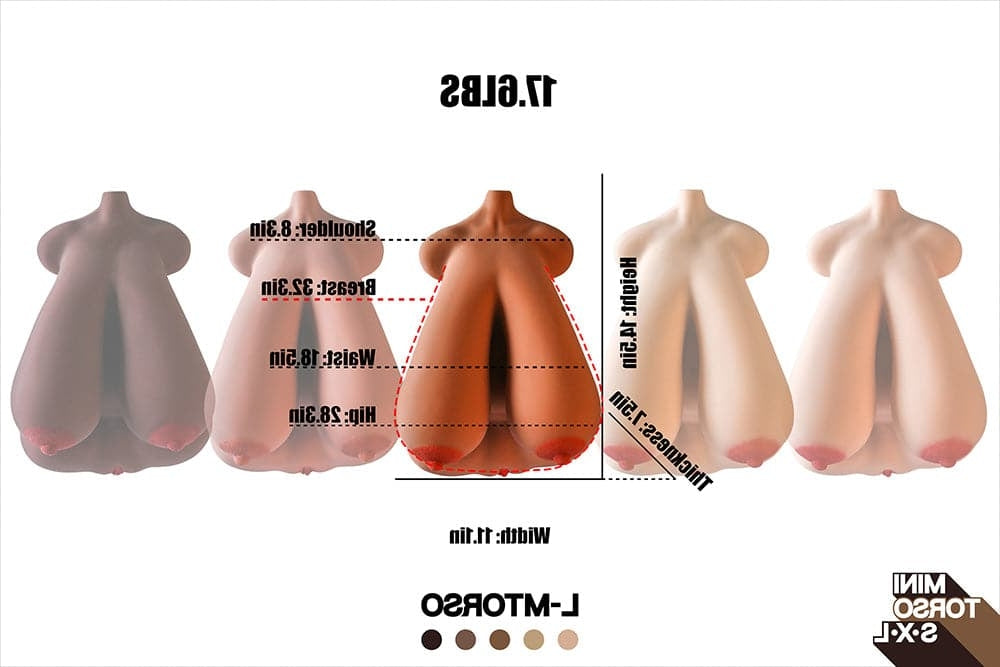 🔹CLM Classic🔹L Mini Big Breast Torso Sex Doll - Climax