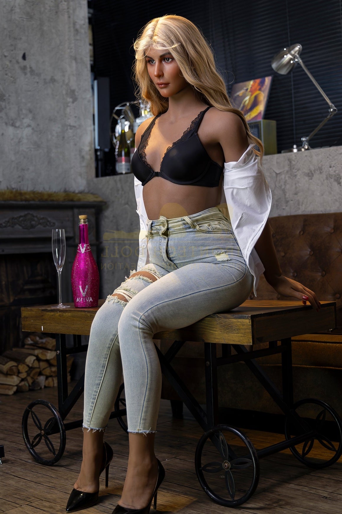 162cm/5ft4 A-Cup Cute Hybrid Sex Doll with S50 Head Silicone + TPE Body Irontech